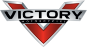 A logo of victory motorcycles and indian motorcycle.