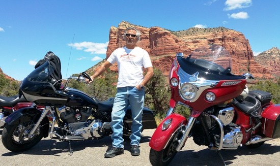 A logo of victory motorcycles and indian motorcycle.